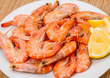 Gambas cozidas