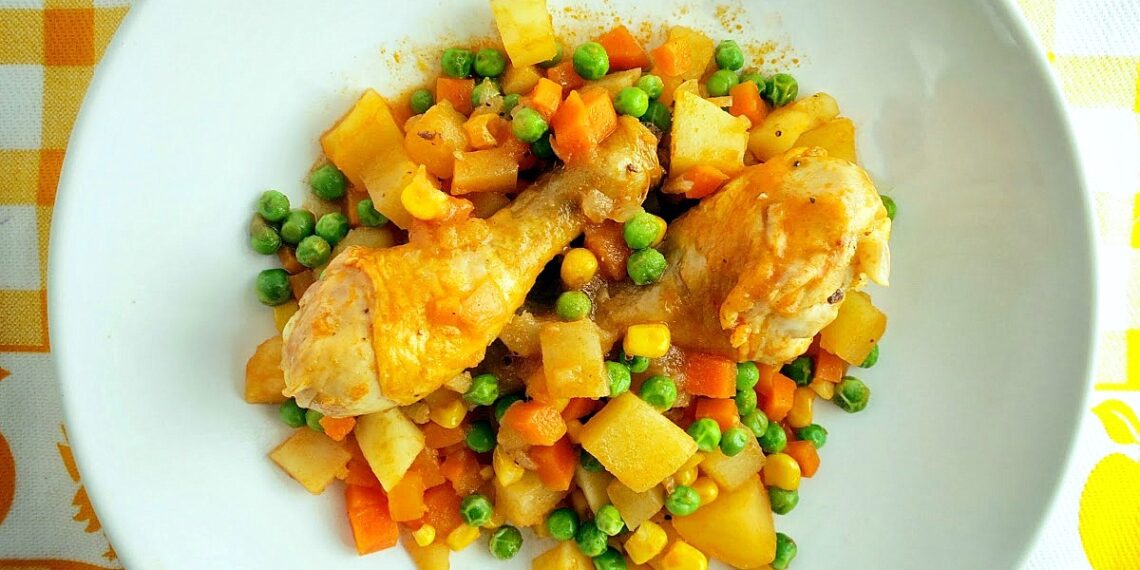 Jardineira de frango com feijão verde