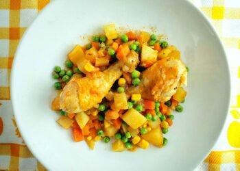 Jardineira de frango com feijão verde