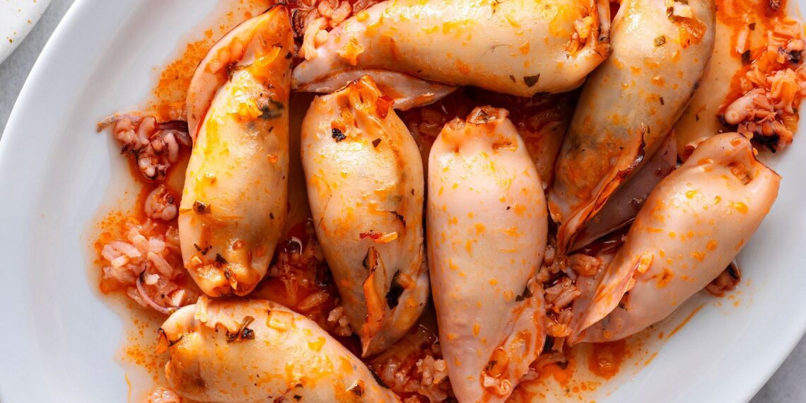 Lulas recheadas à Algarvia