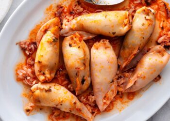 Lulas recheadas à Algarvia