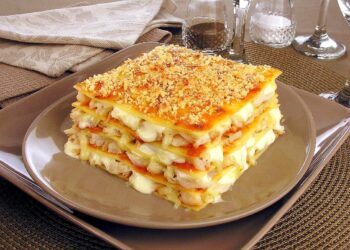 Lasanha de bacalhau com béchamel