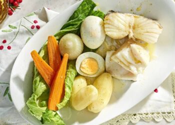 Bacalhau cozido de Natal