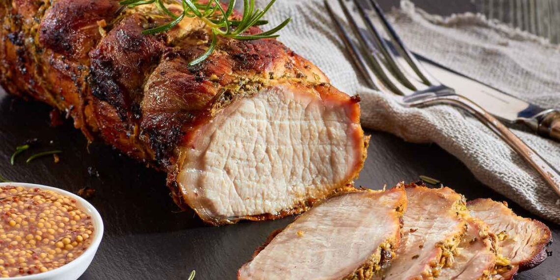 Lombinho de porco com mel e mostarda