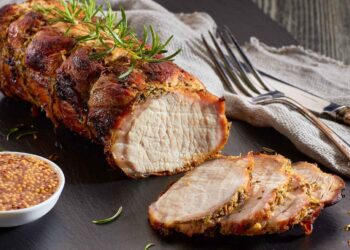 Lombinho de porco com mel e mostarda