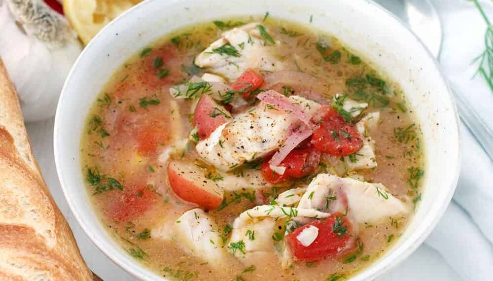 Pescada estufada à moda do Algarve