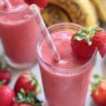 Smoothie de morango e banana