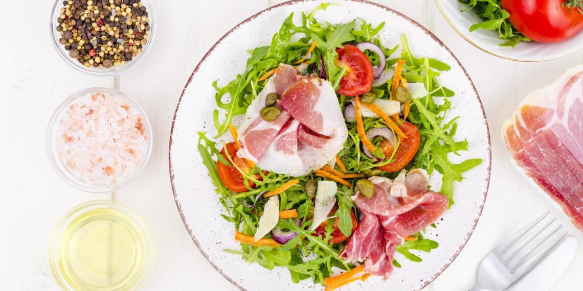 Salada de presunto fácil