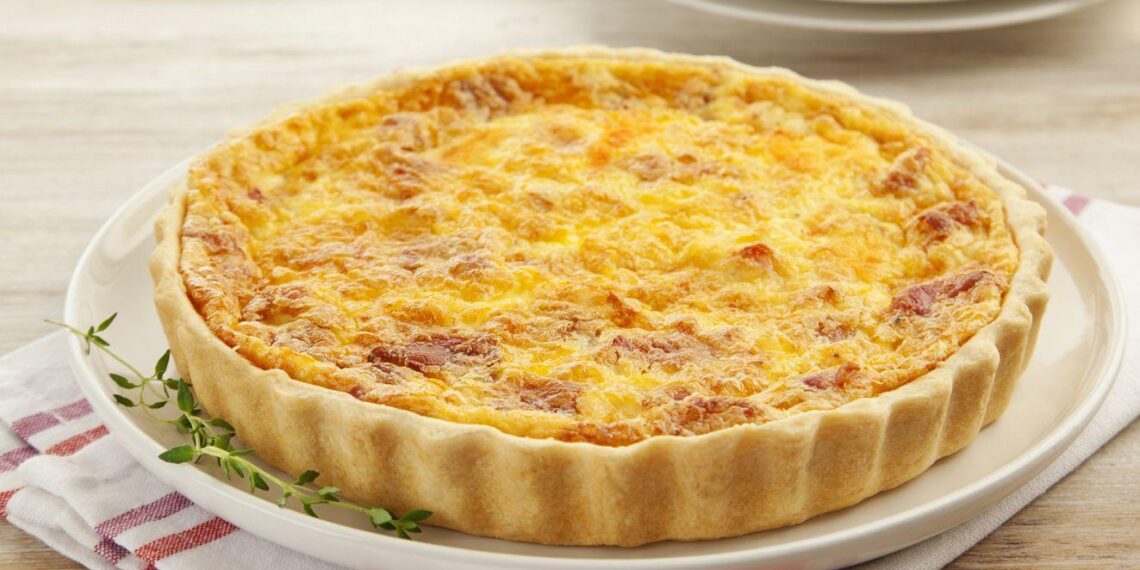 Quiche de delícias do mar
