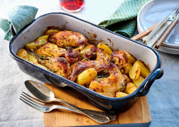 Coelho assado no forno com cerveja