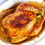 Frango estaladiço no forno