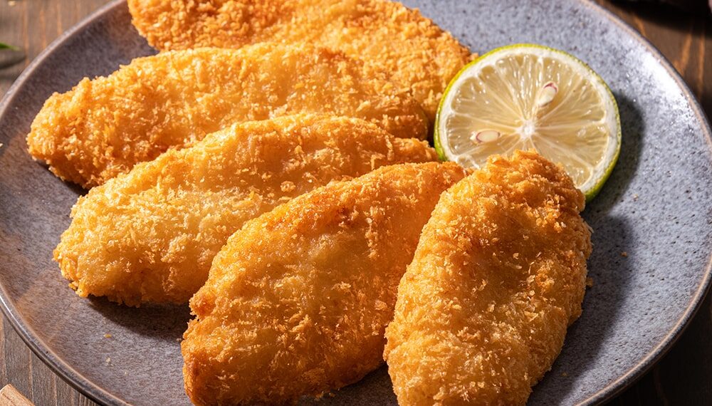 Filetes de paloco panados