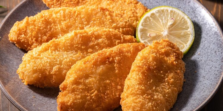 Filetes de paloco panados