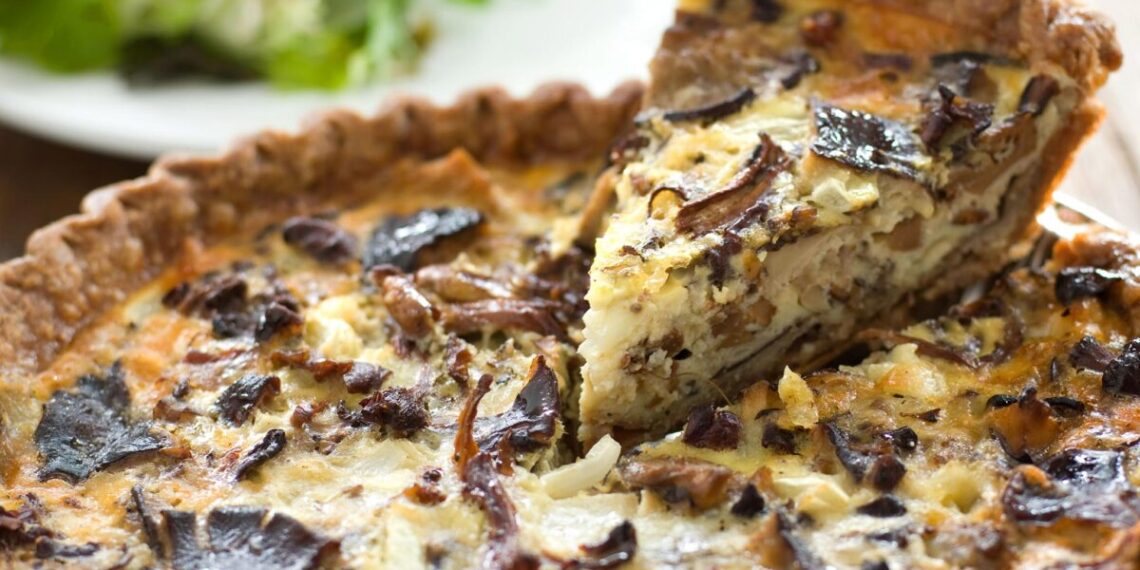 Quiche de cogumelos