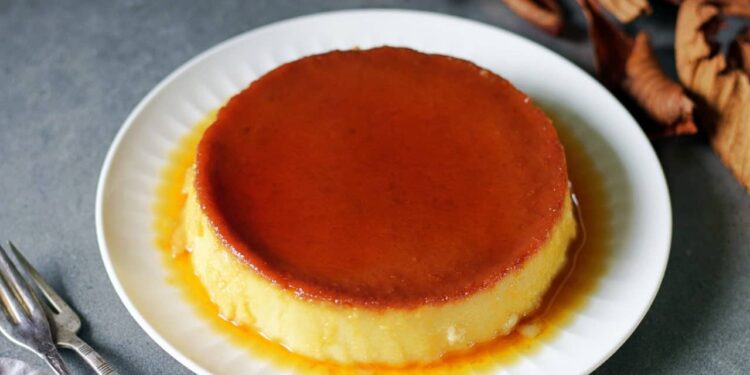 Pudim de ovos no forno à portuguesa