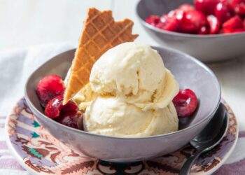 Gelado de mascarpone