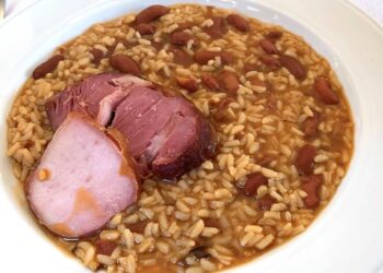 Arroz de salpicão à moda antiga