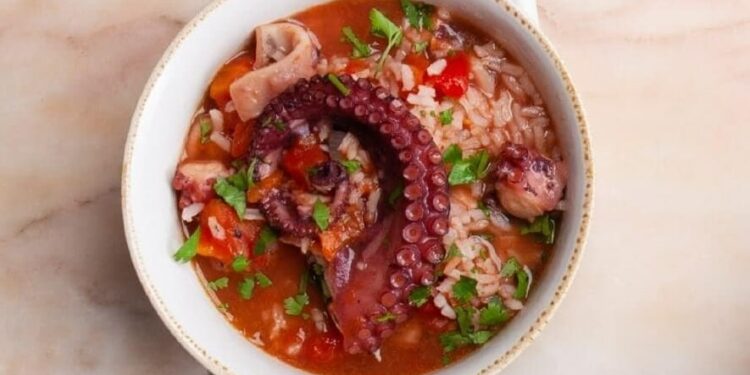 Arroz de polvo à Algarvia