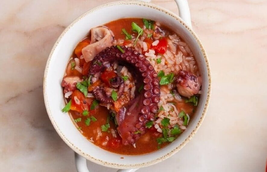 Arroz de polvo à Algarvia