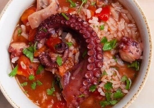 Arroz de polvo à Algarvia