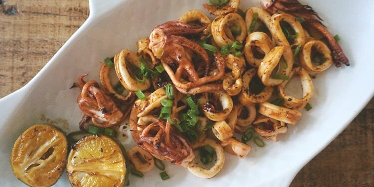 Lulas fritas à Portuguesa