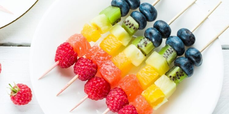 Espetada de frutas