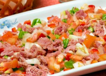 Estupeta de atum à moda do Algarve