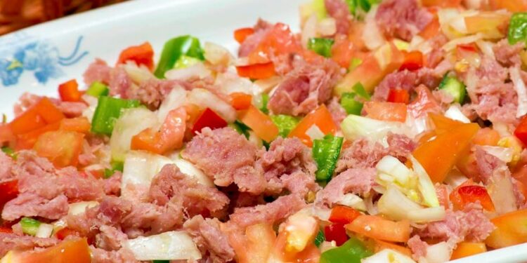 Estupeta de atum à moda do Algarve