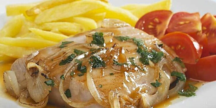 Bife de atum à algarvia