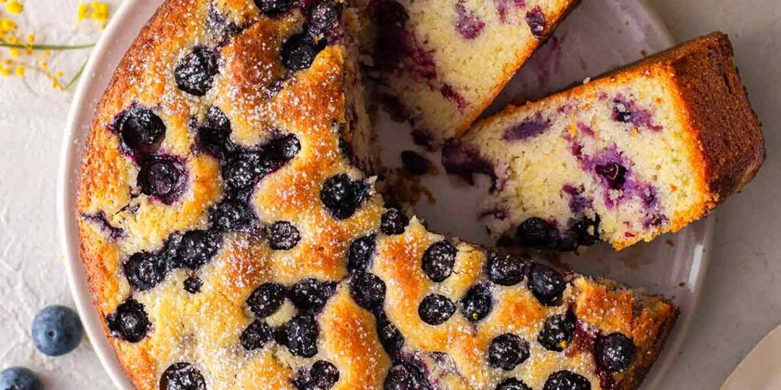 Bolo de mirtilo