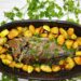 Sargo no forno com limão e orégãos