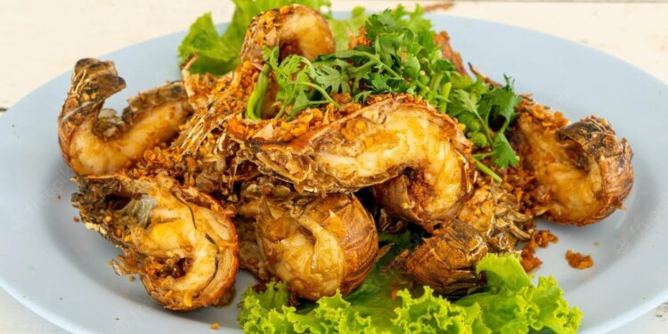 Lagostins fritos