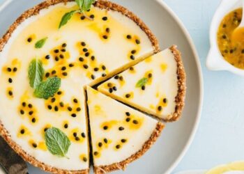 Pudim de maracujá com polpa