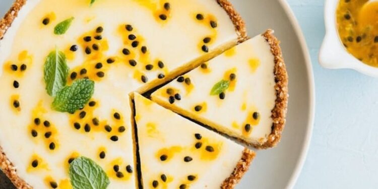 Pudim de maracujá com polpa