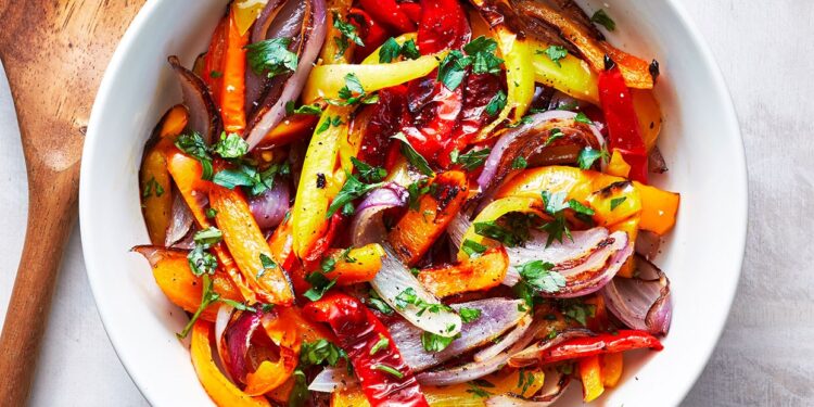 Salada de pimentos assados à portuguesa