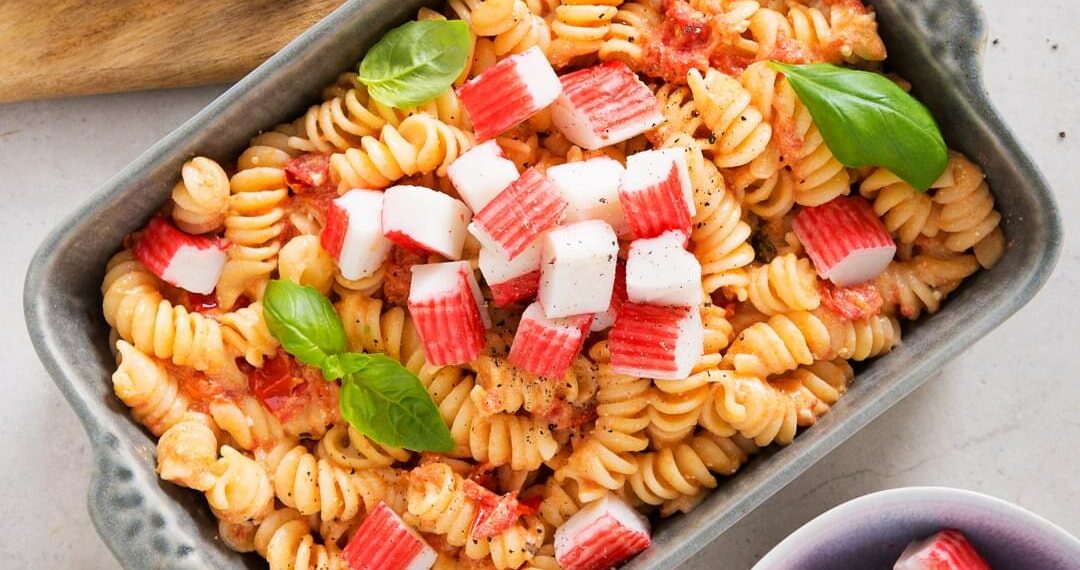 Massa com delícias do mar