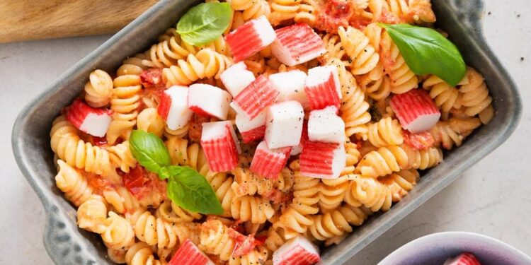 Massa com delícias do mar