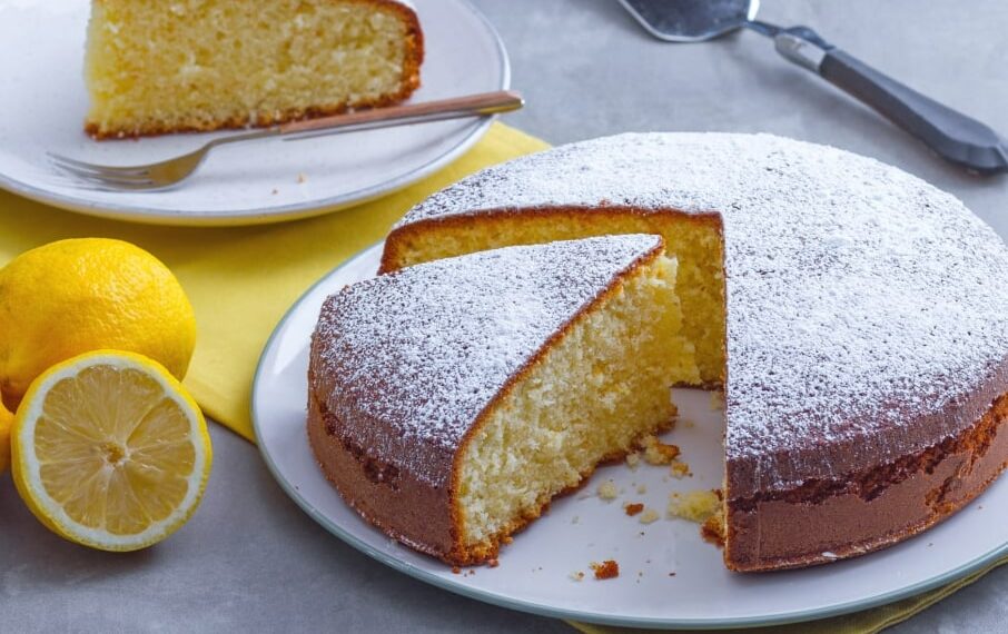 Bolo de limão cremoso