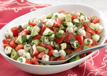 Salada de tomate e mozzarella