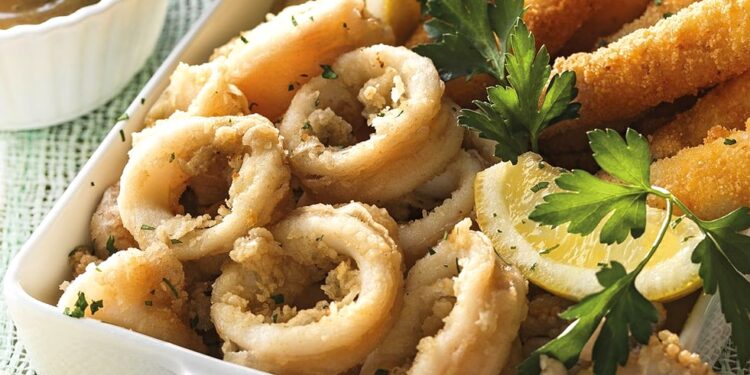 Calamares no forno
