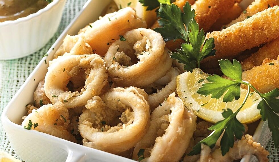 Calamares no forno