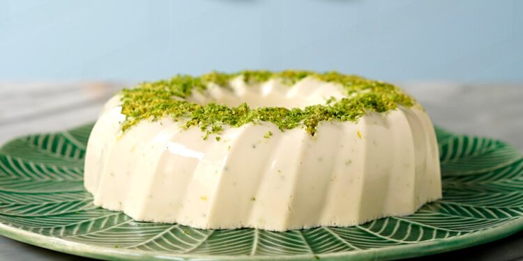 Pudim de limão cremoso