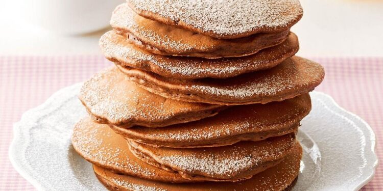 Panquecas de cacau fáceis
