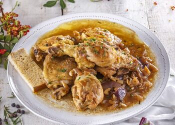 Frango no tacho com cerveja