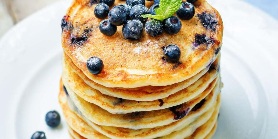 Panquecas de mirtilo