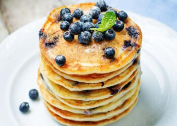 Panquecas de mirtilo