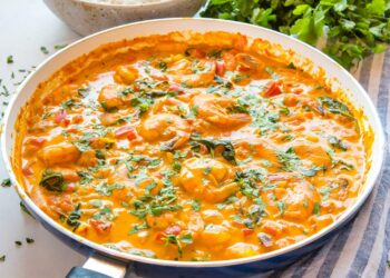 Camarão com leite de côco