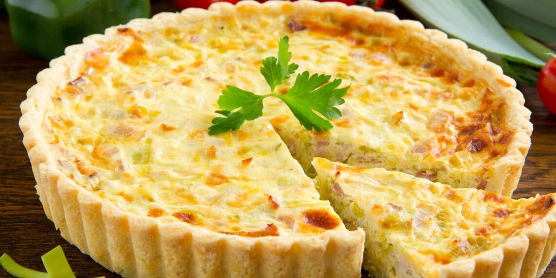 Quiche de fiambre cremosa