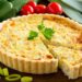 Quiche de fiambre cremosa
