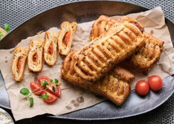 Folhados de chouriço